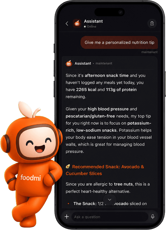 Ton coach IA te guide après chaque repas.